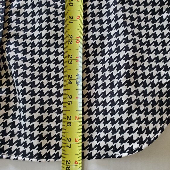 Lauren Ralph Lauren Non Iron Button Up Shirt Black/Ivory Houndstooth Size XL - Picture 15 of 15